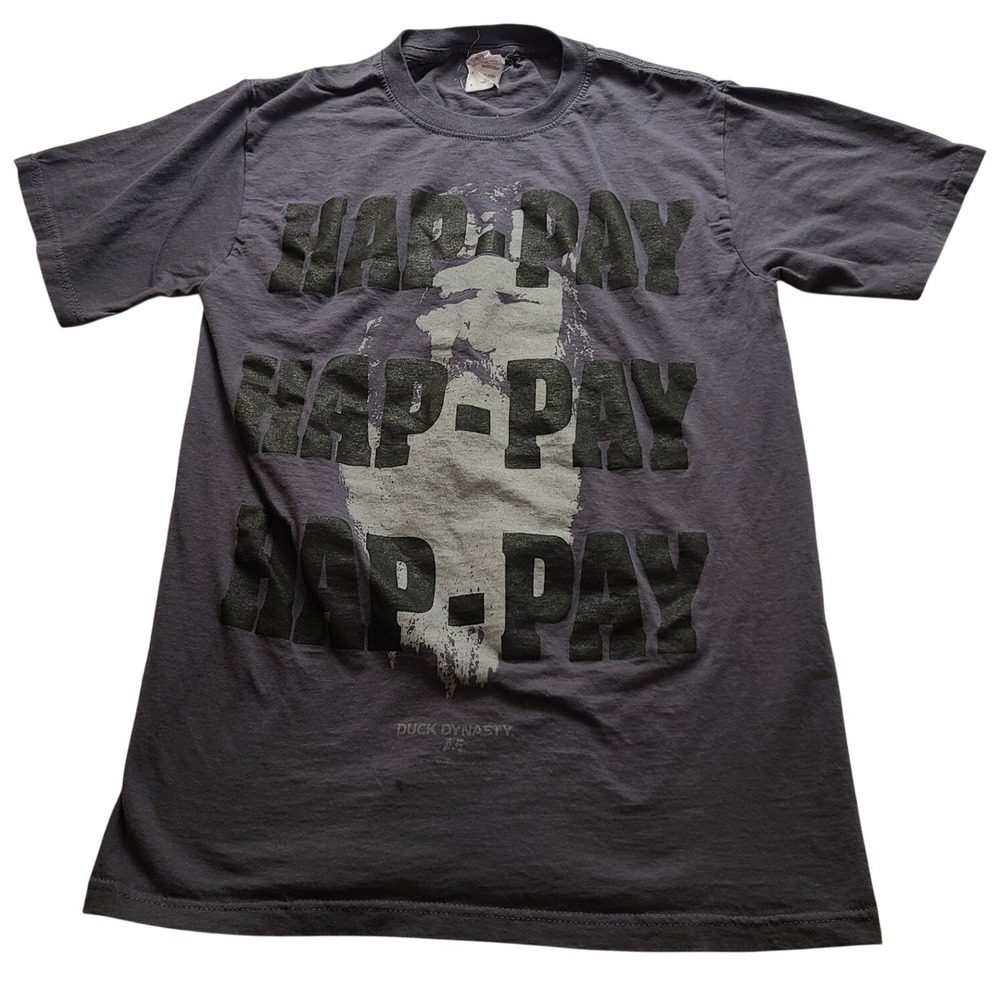 Duck Dynasty A&E Phil Robertson Happy Happy Happy Graphic T-Shirt Gray Men's S